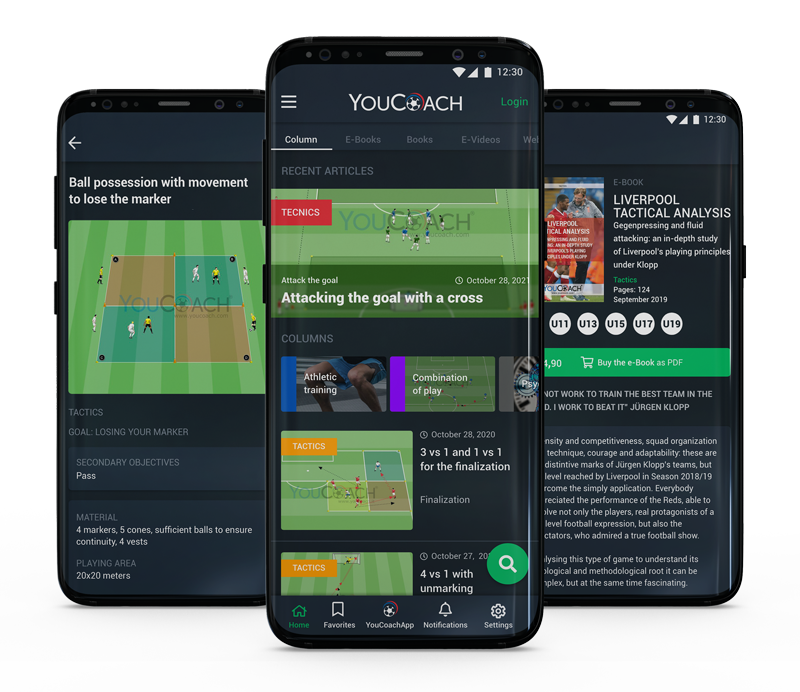 Read YouCoach soccer topics and drills and save your favorites