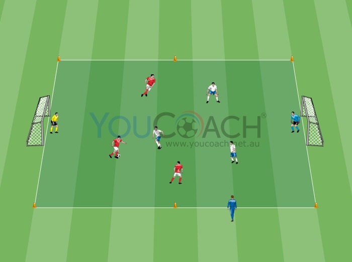 Aerobic training - Match and race between cones