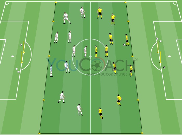 Conditioned game 10 against 10 - Borussia Dortmund BVB