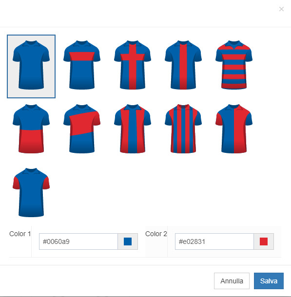 Personalizza le maglie della tua squadra su YouCoachApp Personalizza le maglie della tua squadra su YouCoachApp