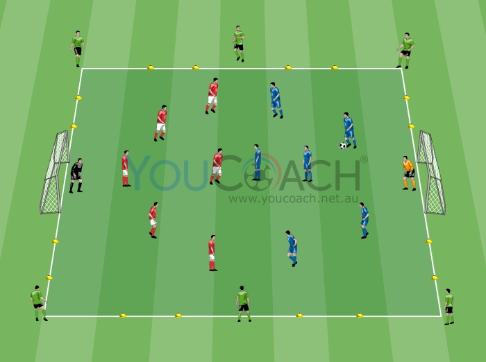 Small-sided Game 6 v 6 and 6 neutral players - Chelsea FC